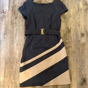 Studio I Black and Tan Mini Dress